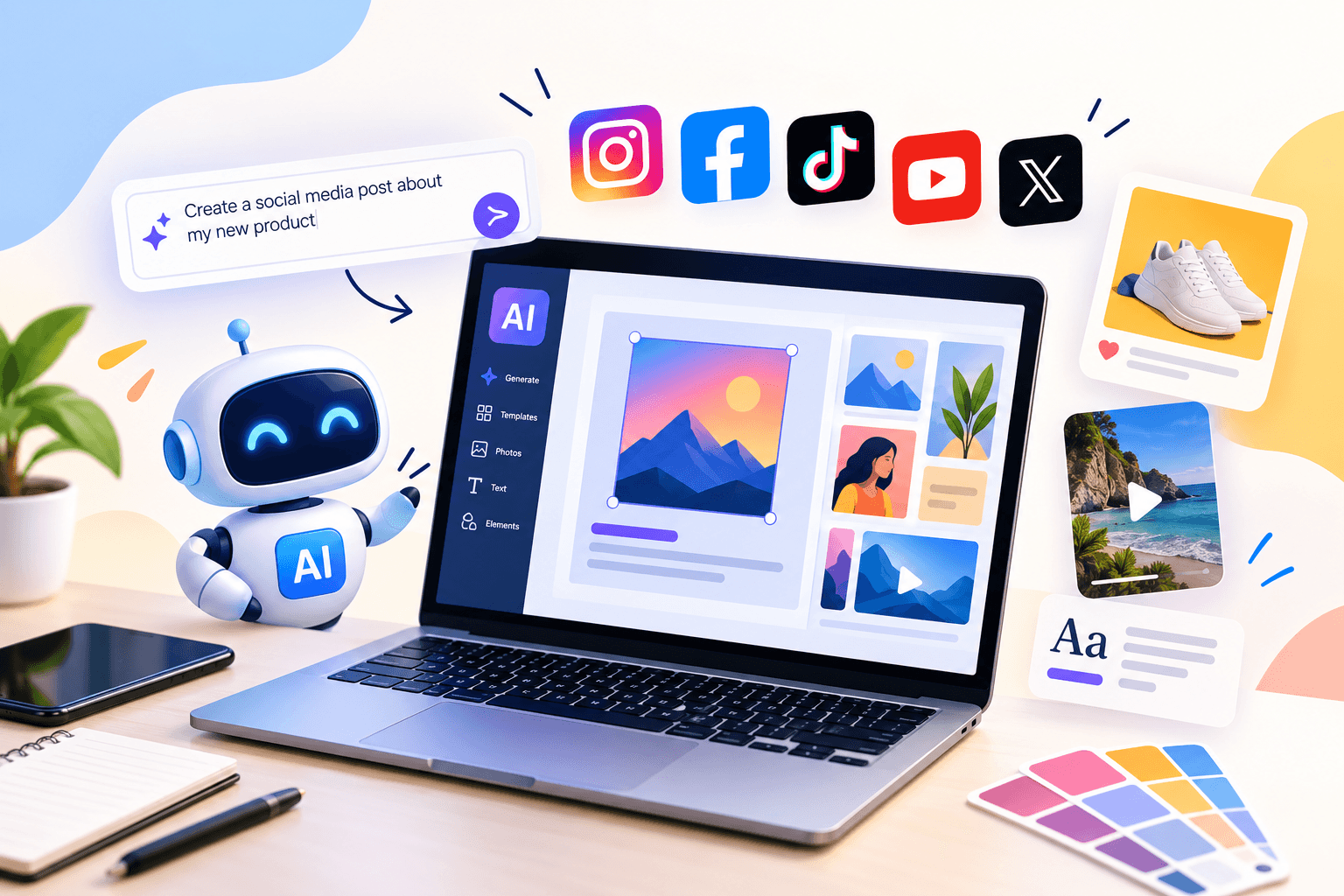 How to Use AI to Create Social Media Content